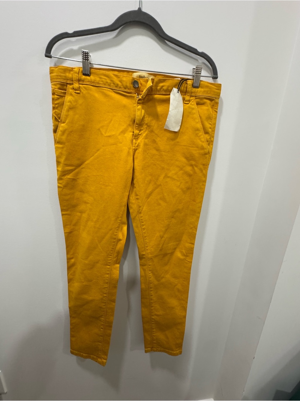 ba&sh Chiapas Lady Pants in Ocre Yellow Slim Ankle Size 2 (US 8)
